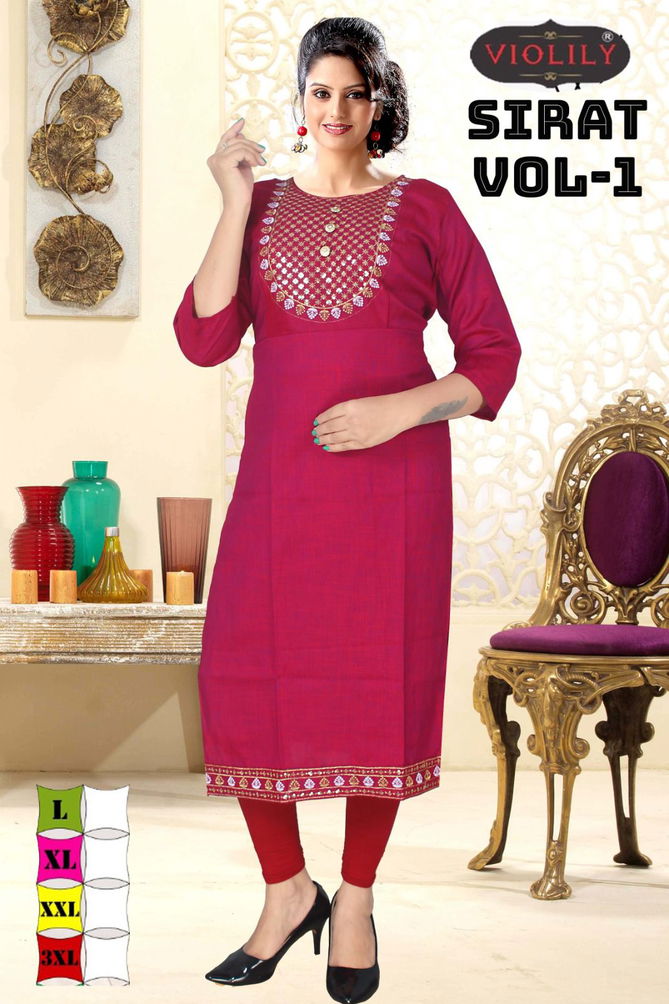 Violily Sirat Vol 1 By Trendy Designer Kurtis Catalog 
